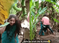 Sasuraal Jate Jate Kele ke Khet me Shuru