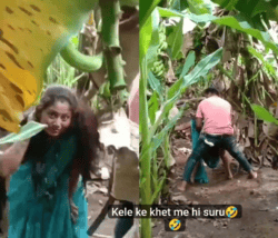 Sasuraal Jate Jate Kele ke Khet me Shuru